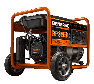 Generac GP Series 3250 Portable Generator with maximum 3750 starting watts Model# 5982